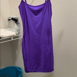 Purple fitted dress